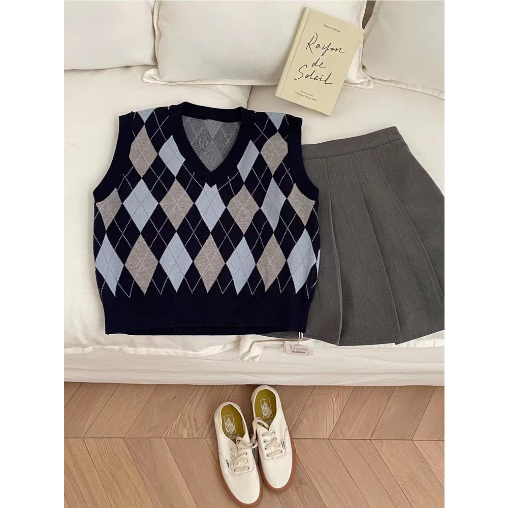 Al826 áo len gile quả trám