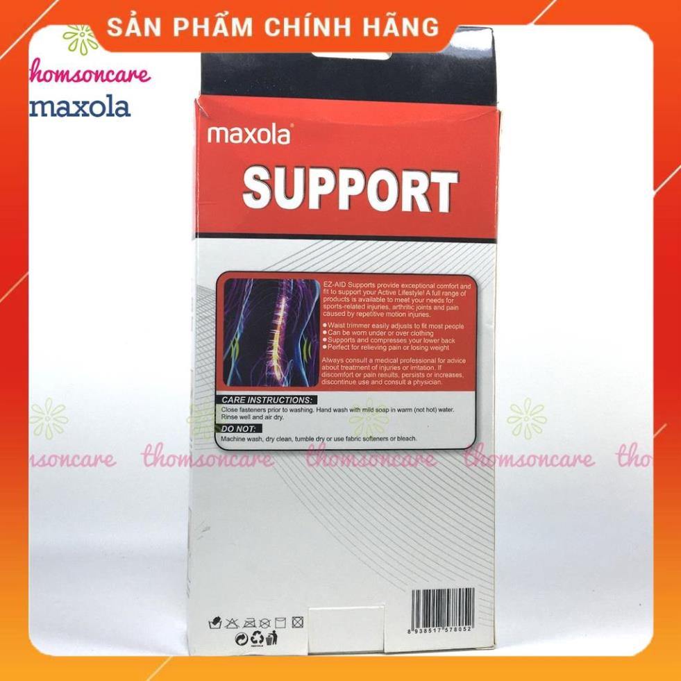 Đai nịt bụng Maxola, giảm mỡ eo, gen quấn nịt bụng một cỡ, phù hợp cả nam, nữ giảm béo, thiết kế dễ sử dụng