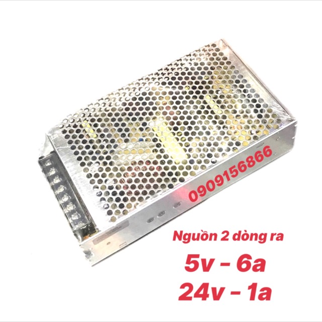 Nguồn 2 đầu ra 5v và 24v