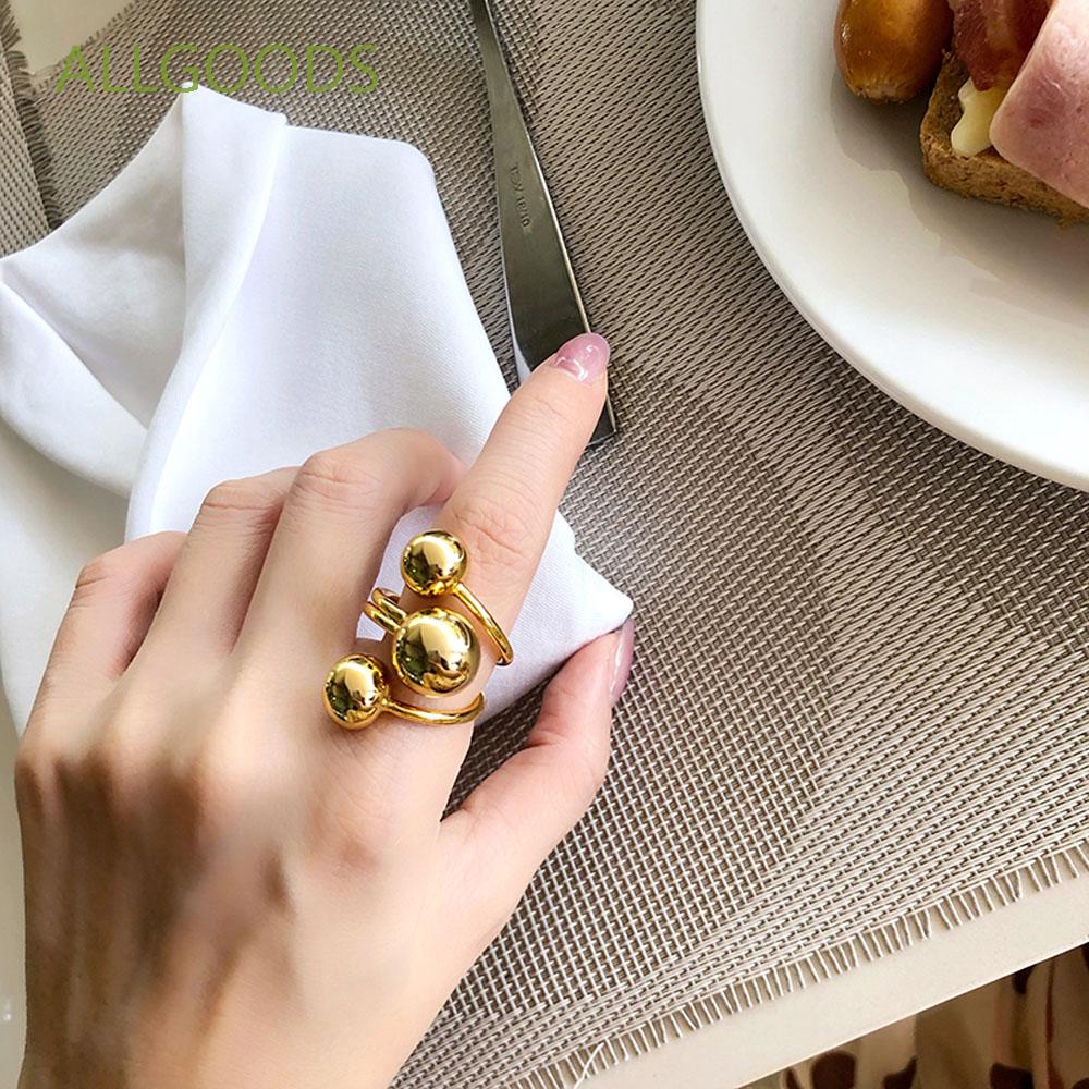 Nhẫn Đeo Tay Kim Loại Thời Trang Cho Nữ Giới