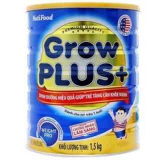 Sữa bột nutifood grow plus xanh 1.5kg