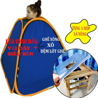 Combo lều xông hơi tư bung VẢI DÀY chui đầu cao cấp
