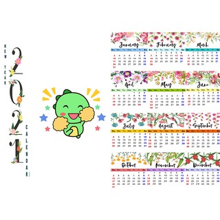 Lịch tường 2025 khủng long LA23 size A3
