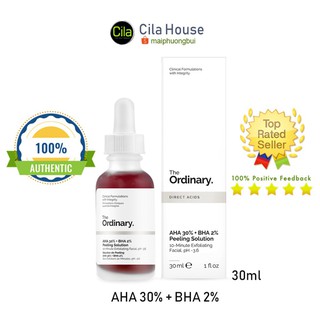 ' Serum The Ordinary AHA 30% + BHA 2% Peeling solution .