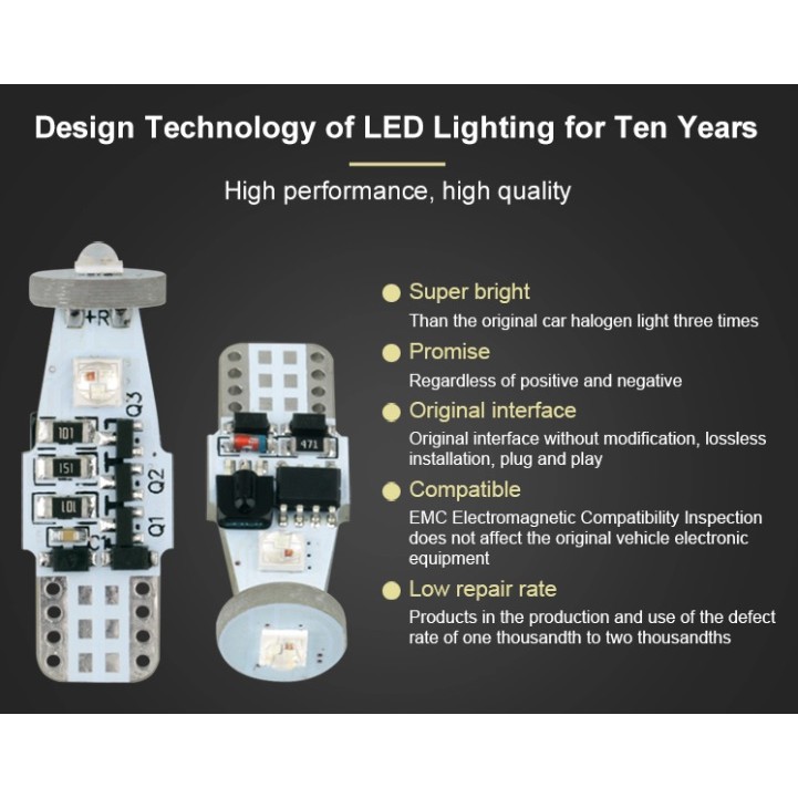Led T10 remote Cree cao cấp sáng mạnh và bền