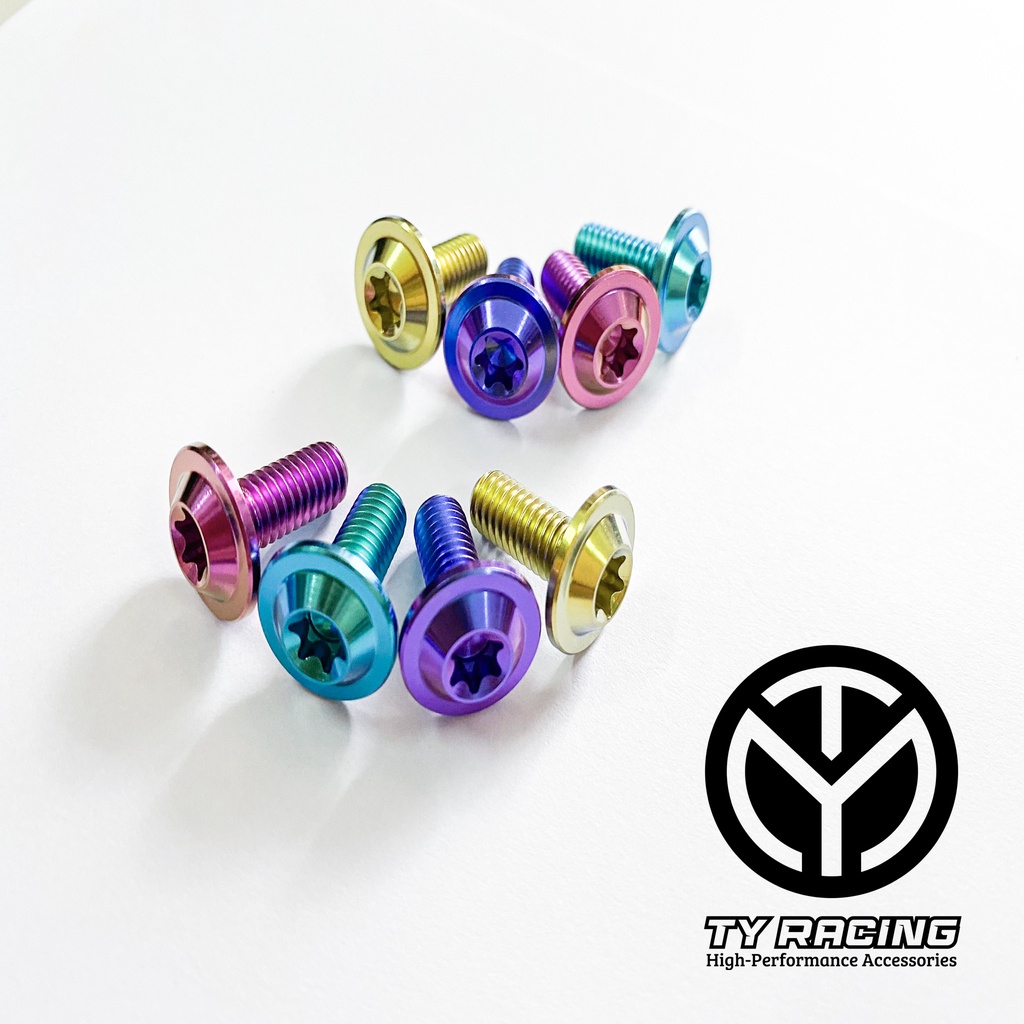 Ốc Titan 6li15 Dù Mỏng gắn Đĩa Vario Airblade và Dàn áo xe máy Chuẩn GR5 xịn - TY Racing