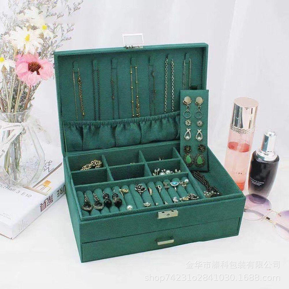 DANILO Hộp Đựng Trang Sức Bằng Nhung Phong Cách Retro