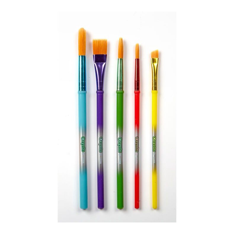 BỘ 5 CỌ (5 size) TÔ MÀU NƯỚC Crayola 5ct Paint Brush Variety Pack