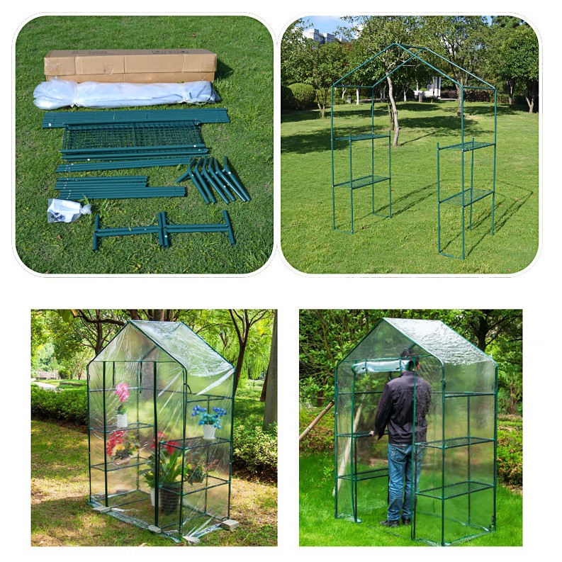 Mini greenhouse, nhà kính mini trưng, dưỡng cây trồng sen đá, xương rồng, kiểng lá