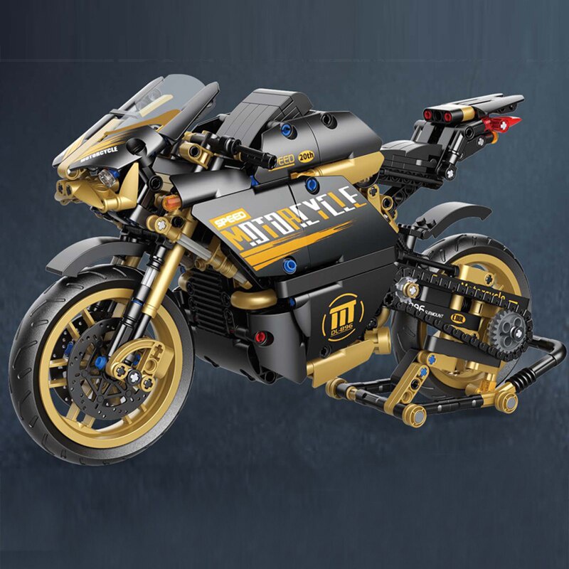 Đồ chơi Lắp ráp Mô hình Xe máy 33011 Track Whirlwind Famous Motorcycle Car Model High-Tech MOC Motorbike