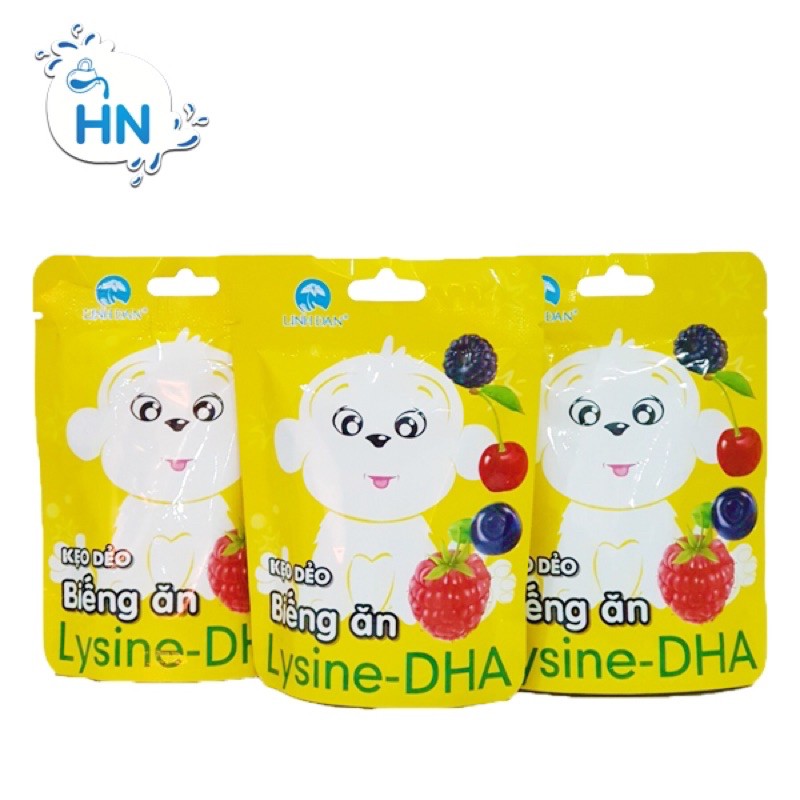 Kẹo dẻo biếng ăn Lysine-DHA Linh đan