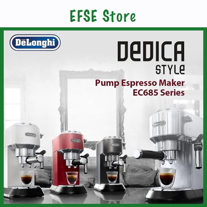 Máy Pha Cà Phê DELONGHI EC685.BK - Nhỏ gọn, công suất mạnh, công nghệ Thormoblock gia nhiệt nhanh - Hàng chính hãng