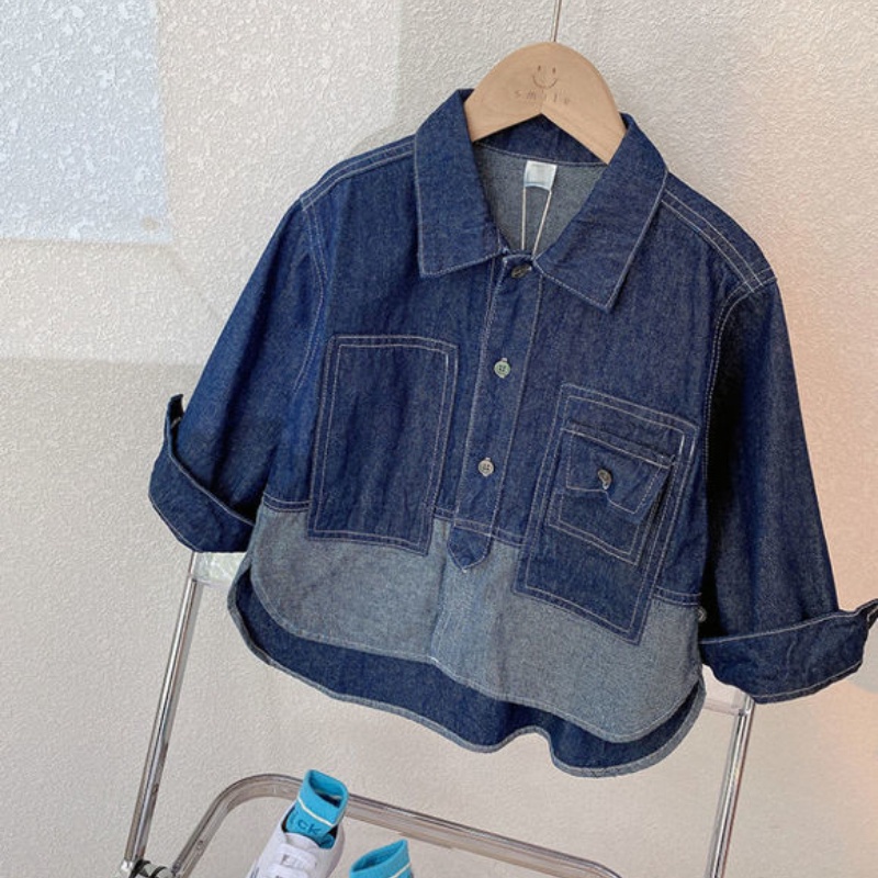 Áo Khoác Denim Chống Nắng Thời Trang Mùa Hè Cho Bé Trai