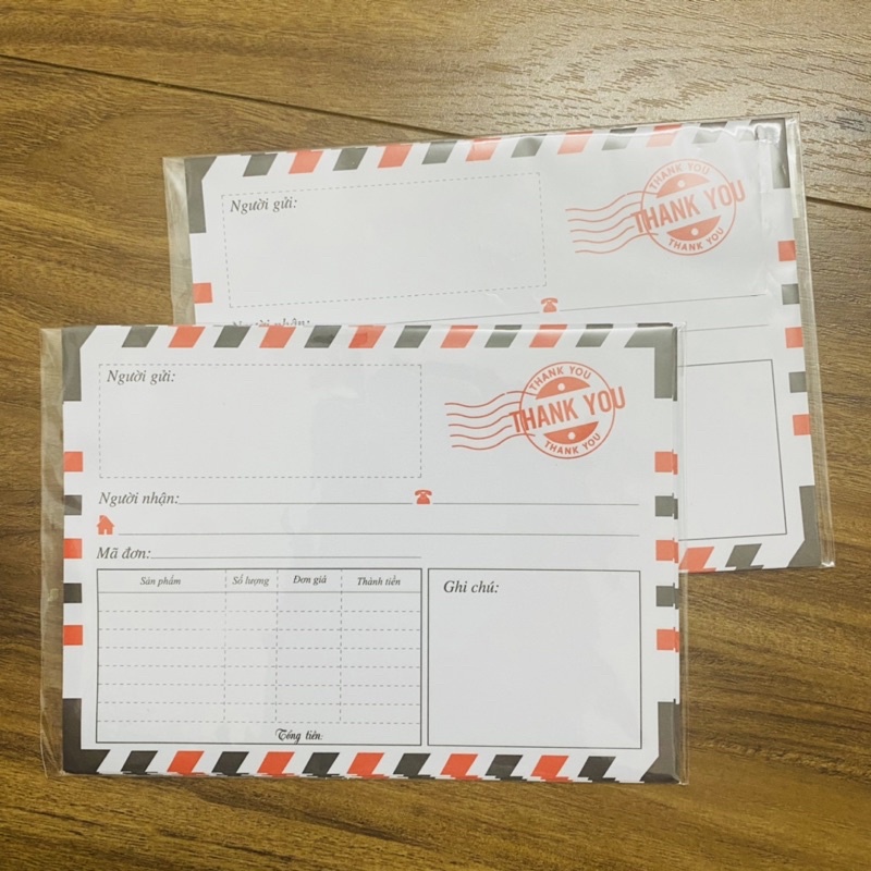 Xấp 10 giấy ghi chú thông tin giao hàng cho khách không keo dán