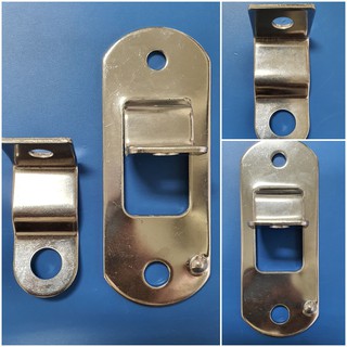 1 BỘ BÁT KẸP TAY GÀI KHÓA CỬA THÙNG (INOX)