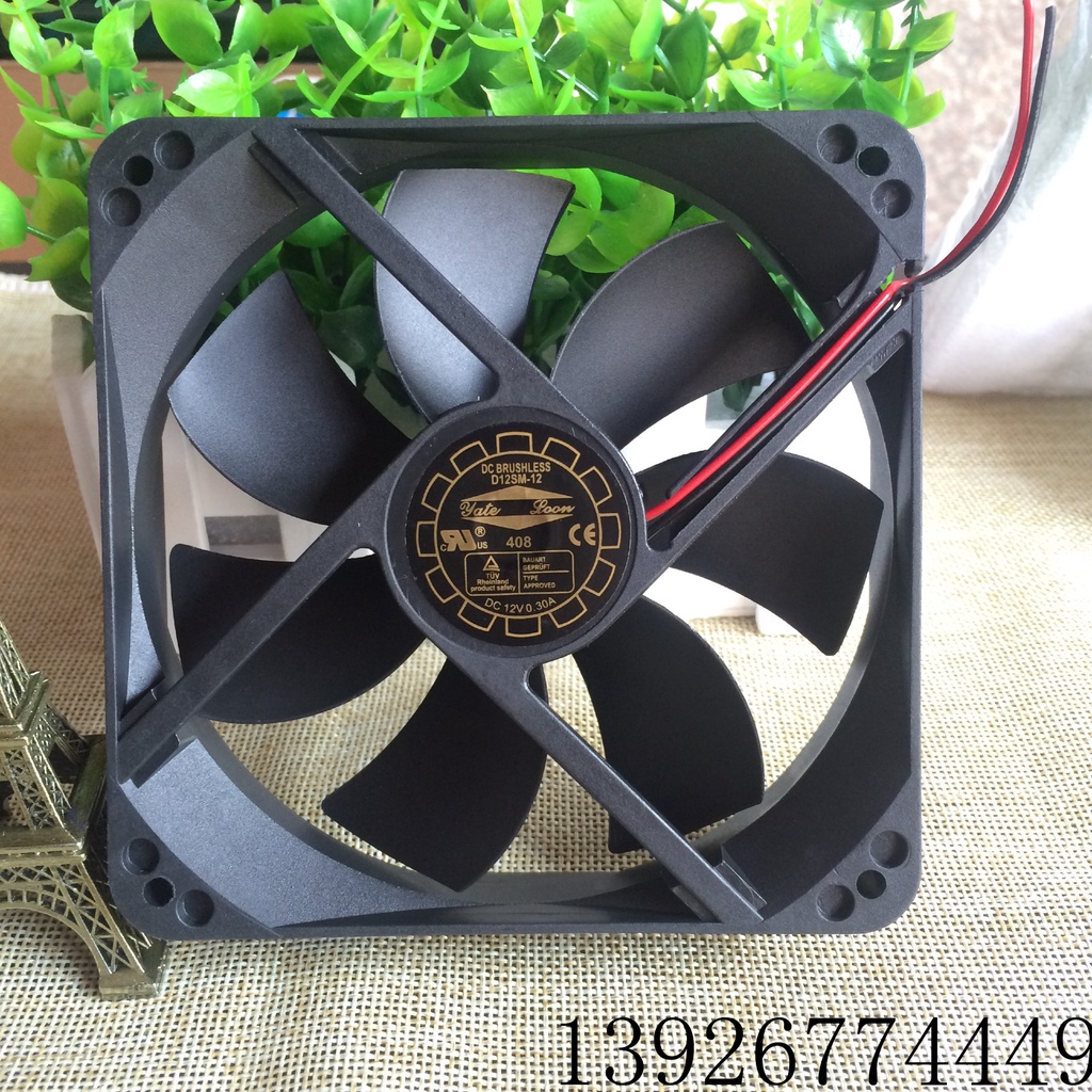 Yuelun D12SM-12 D12SL-12 D12SH-12 12V 0.30A Quạt làm mát yên tĩnh