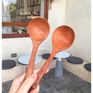 Combo 2 món muôi canh + thìa xới cơm gỗ nhãn