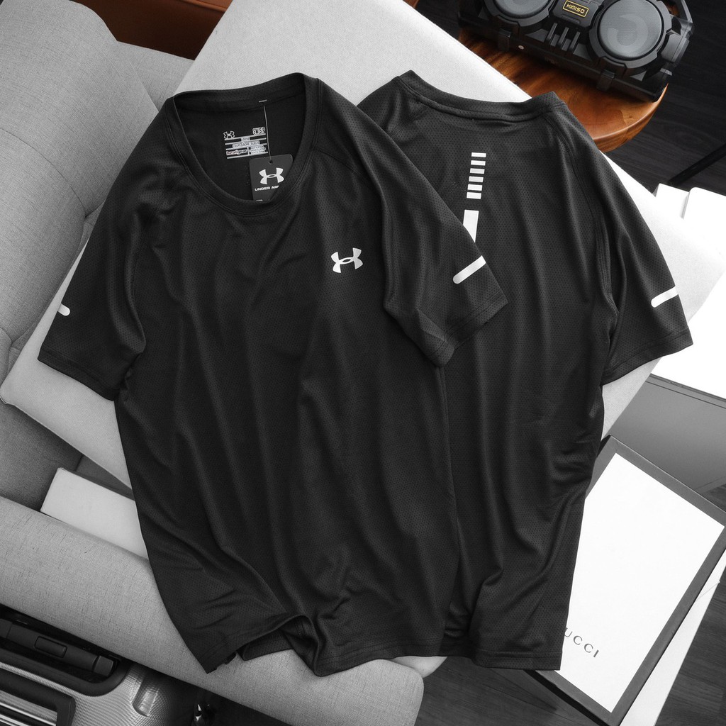 ( 46 - 58kg ) Áo thun thể thao nam, áo tập gym chất liệu dệt kim mát lạnh 3276