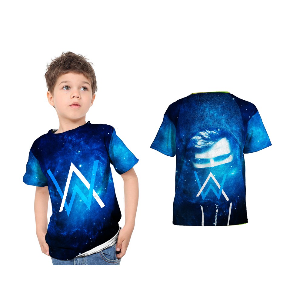 Áo Thun In Hình Alan Walker 3d Thời Trang Unisex Dành Cho Trẻ Nhỏ 1