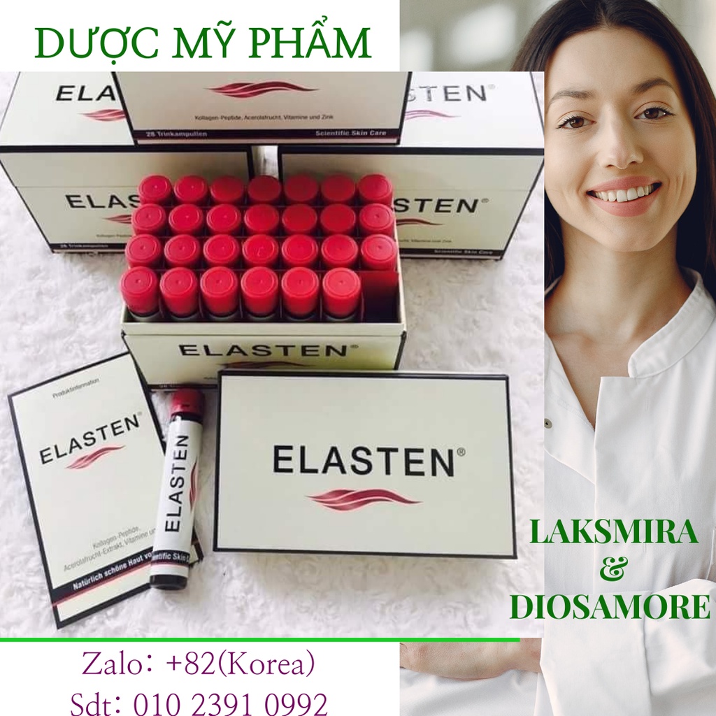 ELASTEN® Collagen Thủy Phân Từ ĐỨC 2500mg - Trẻ Hóa Da, Căng Bóng, Sáng Mịn; Giúp Tóc Móng Chắc Khỏe