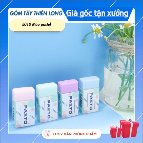 Gôm tẩy màu pastel THIÊN LONG E-010 chính hãng, chất lượng cao