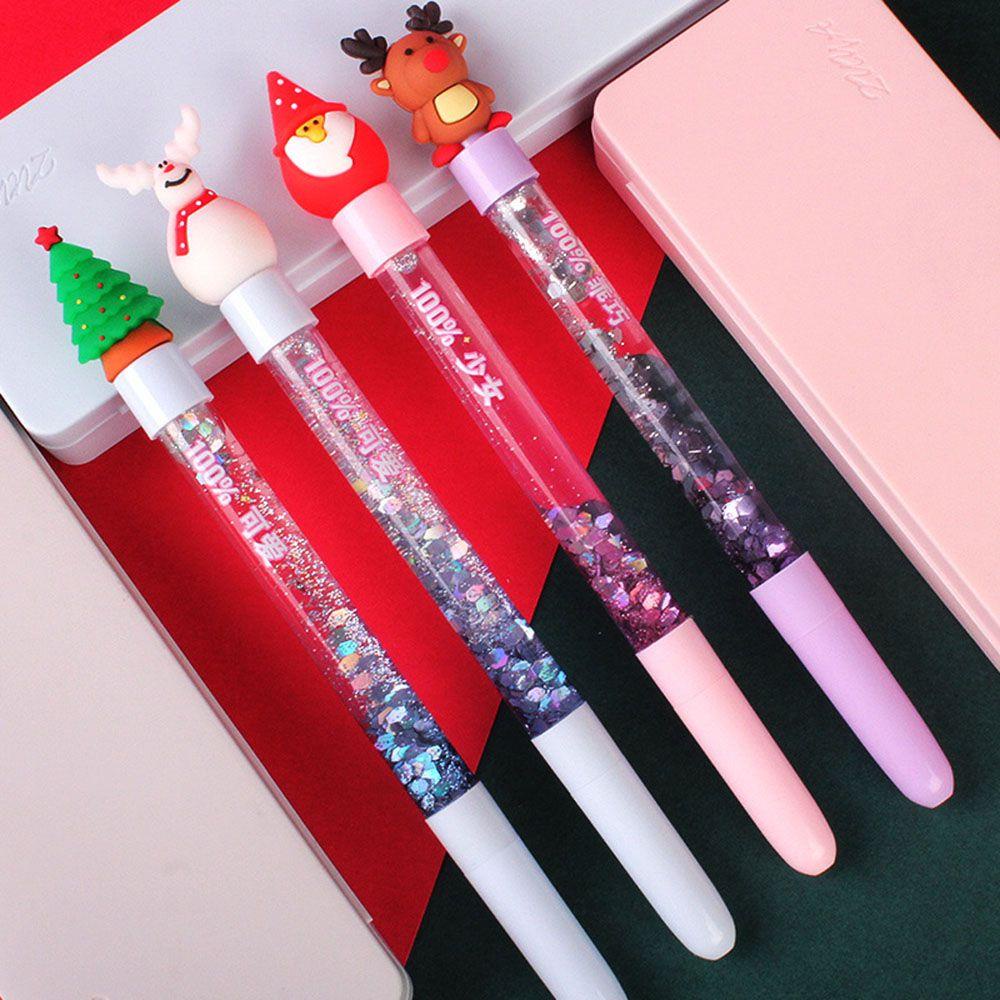 Bút Gel Kim Tuyến Hình Ông Già Noel / Người Tuyết / Người Tuyết Giáng Sinh Trang Trí Cây Thông Giáng