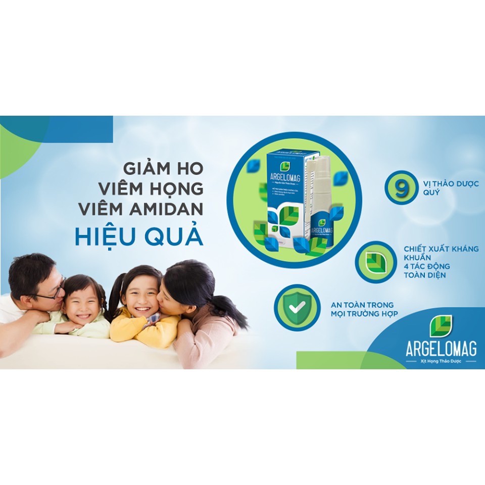 ✅ (CHÍNH HÃNG) Argelomag Chai xịt thảo dược trị viêm họng