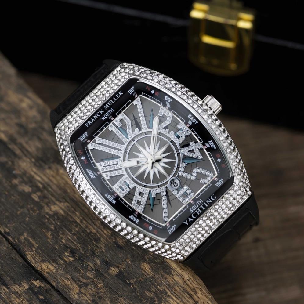 Đồng hồ nam Frank Muller - Thiết kế full Đá sang trọng, tặng hộp và bảo hành 12 tháng shop108 | BigBuy360 - bigbuy360.vn