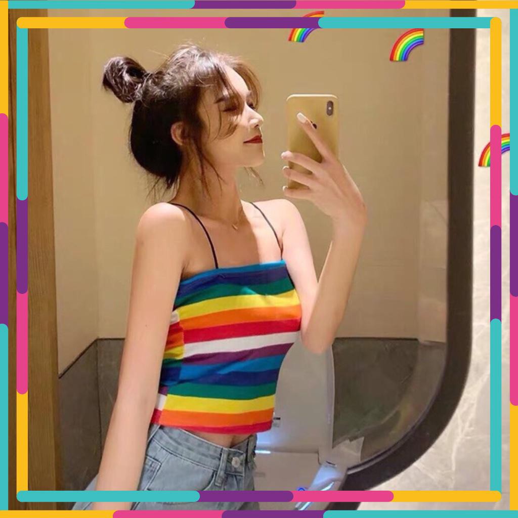 [ Hỗ trợ 10k đơn 20k ] Áo 2 dây 7 màu - cherrystore1996