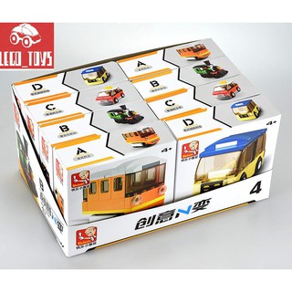 BỘ ĐỒ CHƠI LEGO LẮP RÁP Ô TÔ 4IN1 DÀNH CHO BÉ 🎄🎄🎄