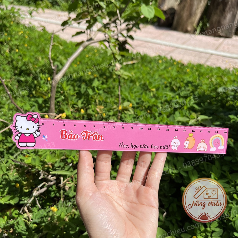 Thước kẻ học sinh, giáo viên, chất  liệu mica màu in và thiết kế theo yêu cầu, Thước 12 con giáp , giá siêu rẻ