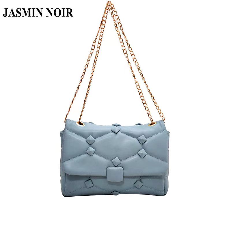 Túi Đeo JASMIN NOIR Chéo Da PU Dây Mắt Xích Thời Trang Nữ