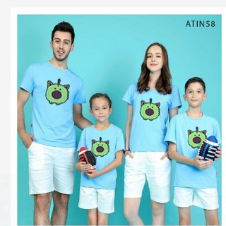 Áo thun gia đình in hình con heo đủ màu đủ size - atgd08