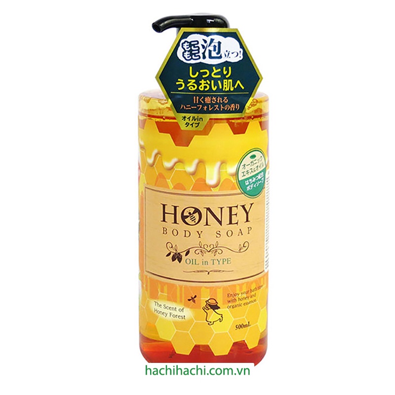 Sữa tắm Honey Body Soap Oil in type Daiichi Sekken 500ml- Hachi Hachi Japan Shop