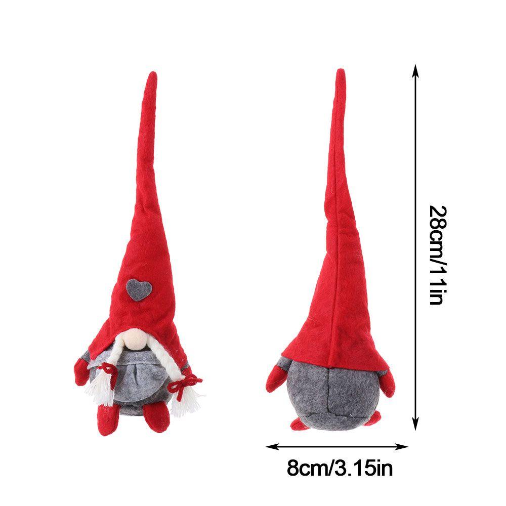 Búp Bê WTTLE Gnome Đội Mũ Dài Làm Thủ Công Trang Trí Giáng Sinh