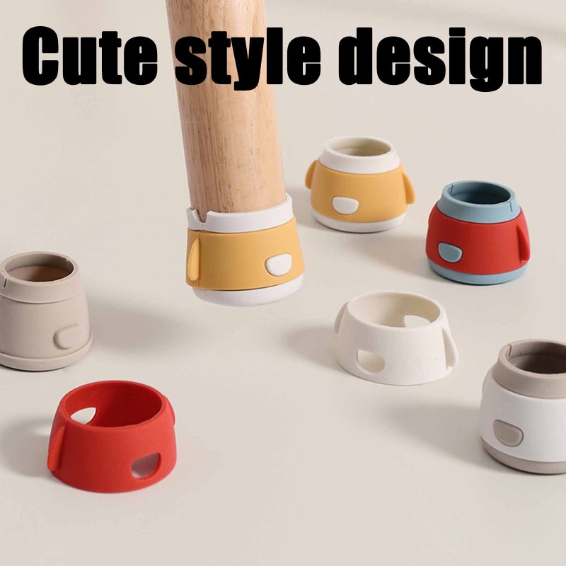 Bộ 16 Vỏ Bọc Chân Ghế Gỗ Cứng Chống Trầy Xước