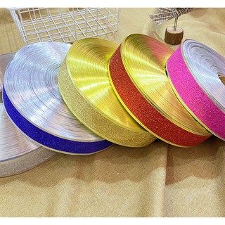 Dây kim tuyến, dây ruy băng nhũ RB52 trang trí noel giáng sinh