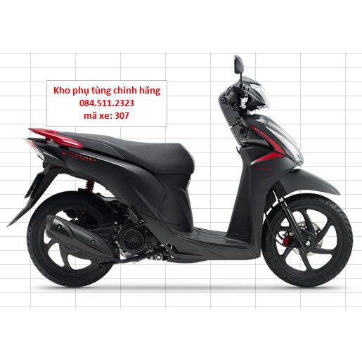 Bộ nhựa Honda Vision đời 2018 màu trắng- đen mờ