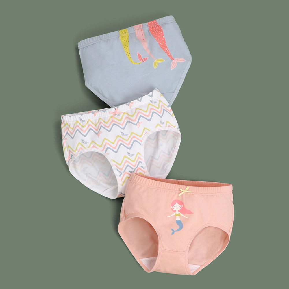 𝐒𝐡𝐨𝐩 𝐌𝐞̣ 𝐁𝐨𝐛 𝟖𝟔 - [SET 3 CHIẾC] Quần lót bé gái - Quần chip tam giác cho bé chất cotton cao cấp siêu mềm mịn