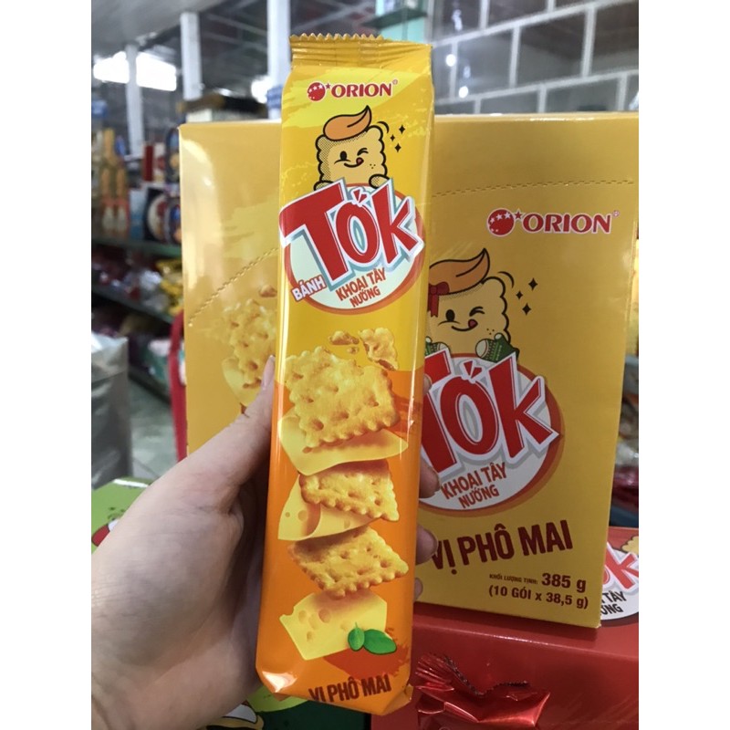 [Mã 77FMCGSALE1 giảm 10% đơn 250K] Bánh khoai tây nướng Tok Orion 3 vị gói 38.5gr | BigBuy360 - bigbuy360.vn