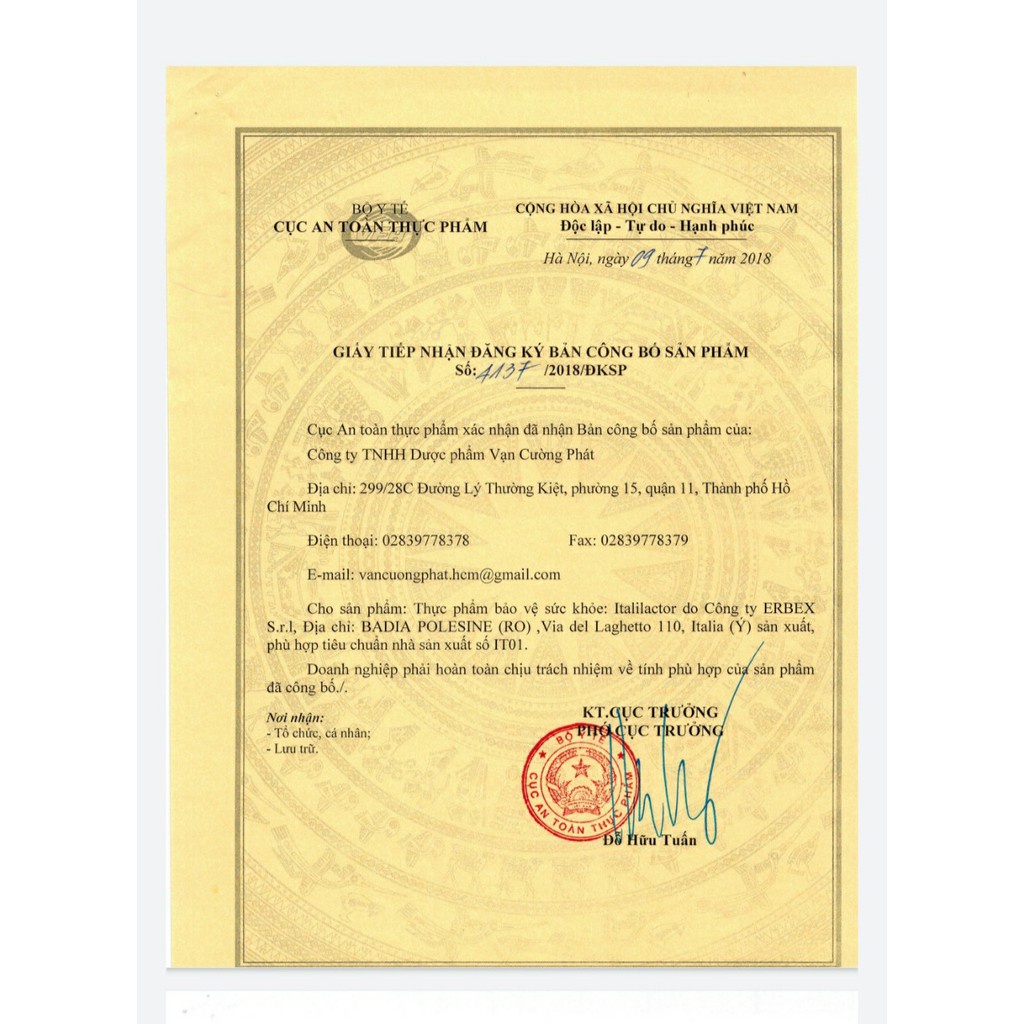 Men vi sinh ItaliLactor bổ sung lợi khuẩn cho trẻ nhỏ chai 100ml