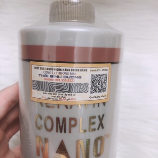Hấp ủ tóc phụ hồi tóc keratin comlpex nano cao cấp 1000ml