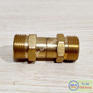 Khớp xoay chống xoắn dây xịt rửa cao áp của máy rửa xe áp lực cao- 2 ren ngoài 22
