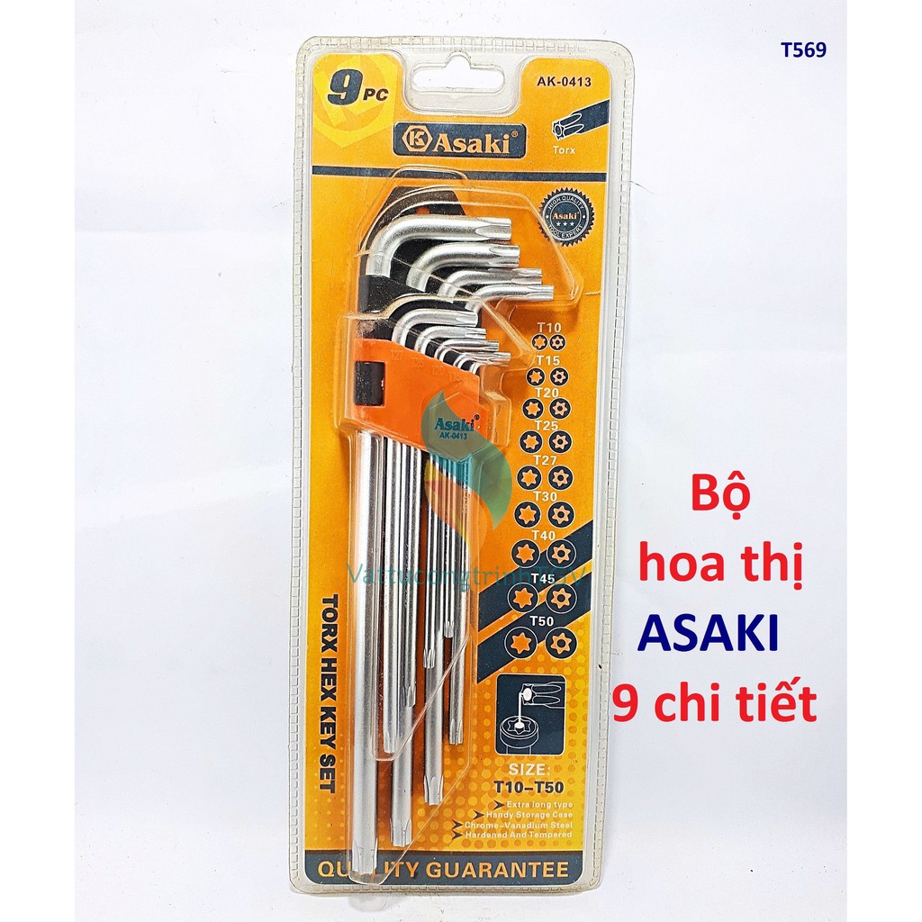 Bộ hoa thị ASAKI 9 chi tiết