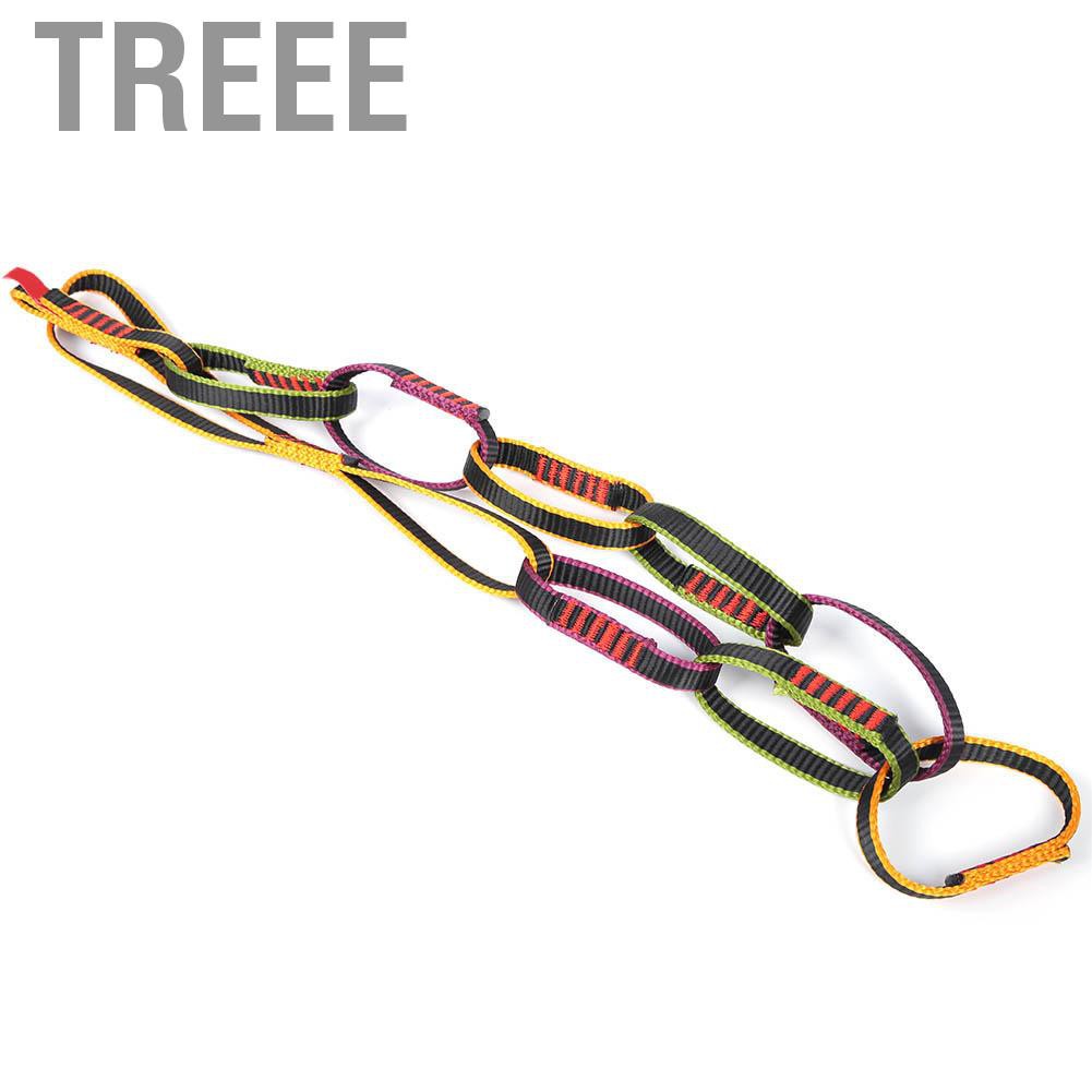 Treee Outdoor Climbing Rope Daisy Chain Strap Downhill Ring Sling Anchor Heavy Duty