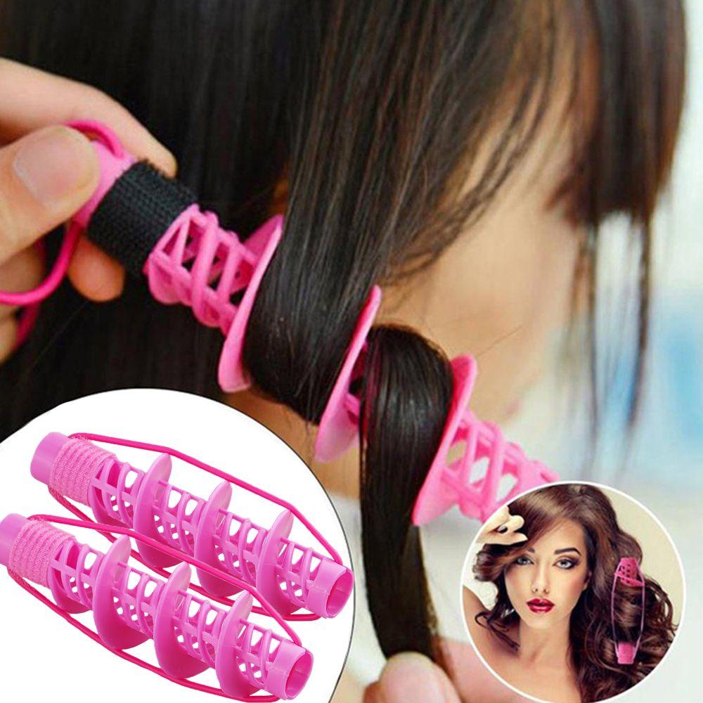 Bộ 2 Dụng Cụ Uốn Xoăn Tóc Không Gây Hại Cho Tóc Tiện Dụng