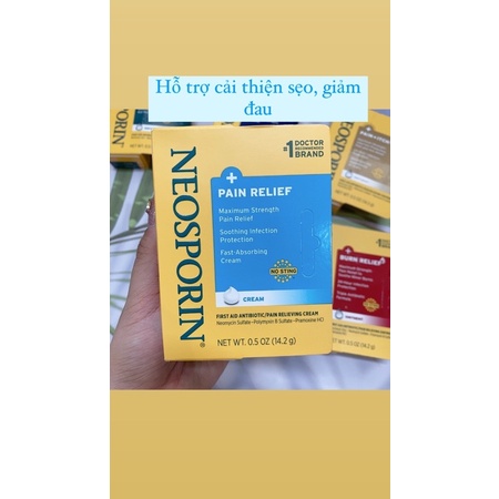 Kem Mỡ Kháng sinh Hỗ Trợ Vết Thương bỏng Neosporin 14.2g/28.3g Original Ointment  - nhiều màu