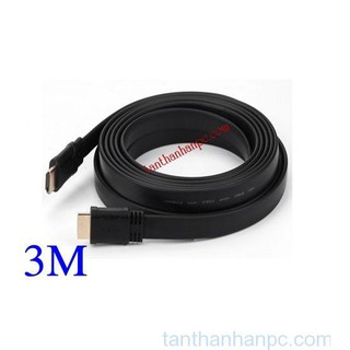 Cáp tín hiệu hdmi 3m dẹt đen