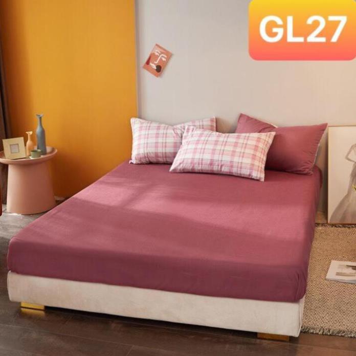 Ga giường và vỏ gối Cotton TC Nhà Nhím Bộ ga giường đủ kích thước trải nệm 1m2, 1m4, 1m6, 1m8, 2m