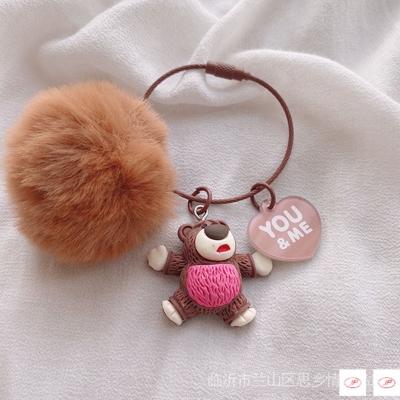 Móc Khóa Hình Gấu Bông Dễ Thương